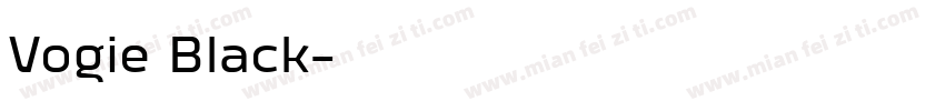 Vogie Black字体转换